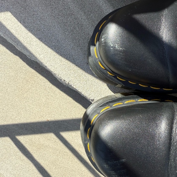 Dr. Martens Black Platform Oxfords - Picture 3 of 7